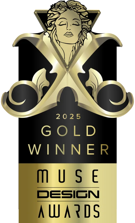 MUSE Design Awards 2025 Gold Winner badge